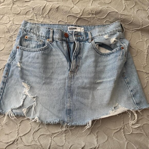 Garage Women's Blue Skirt - Picture 1 of 4